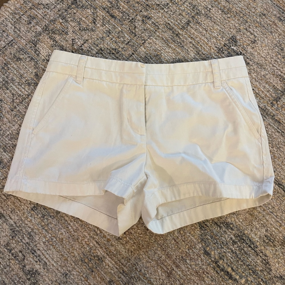 J. Crew Chino White Shorts